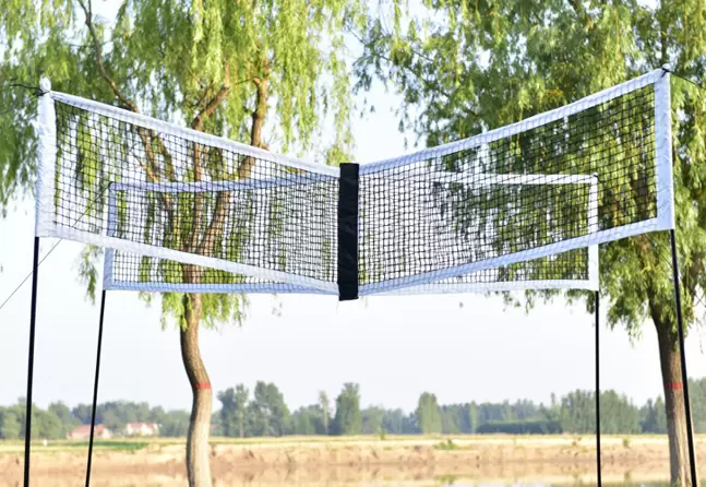 Filet de volley-ball croisé