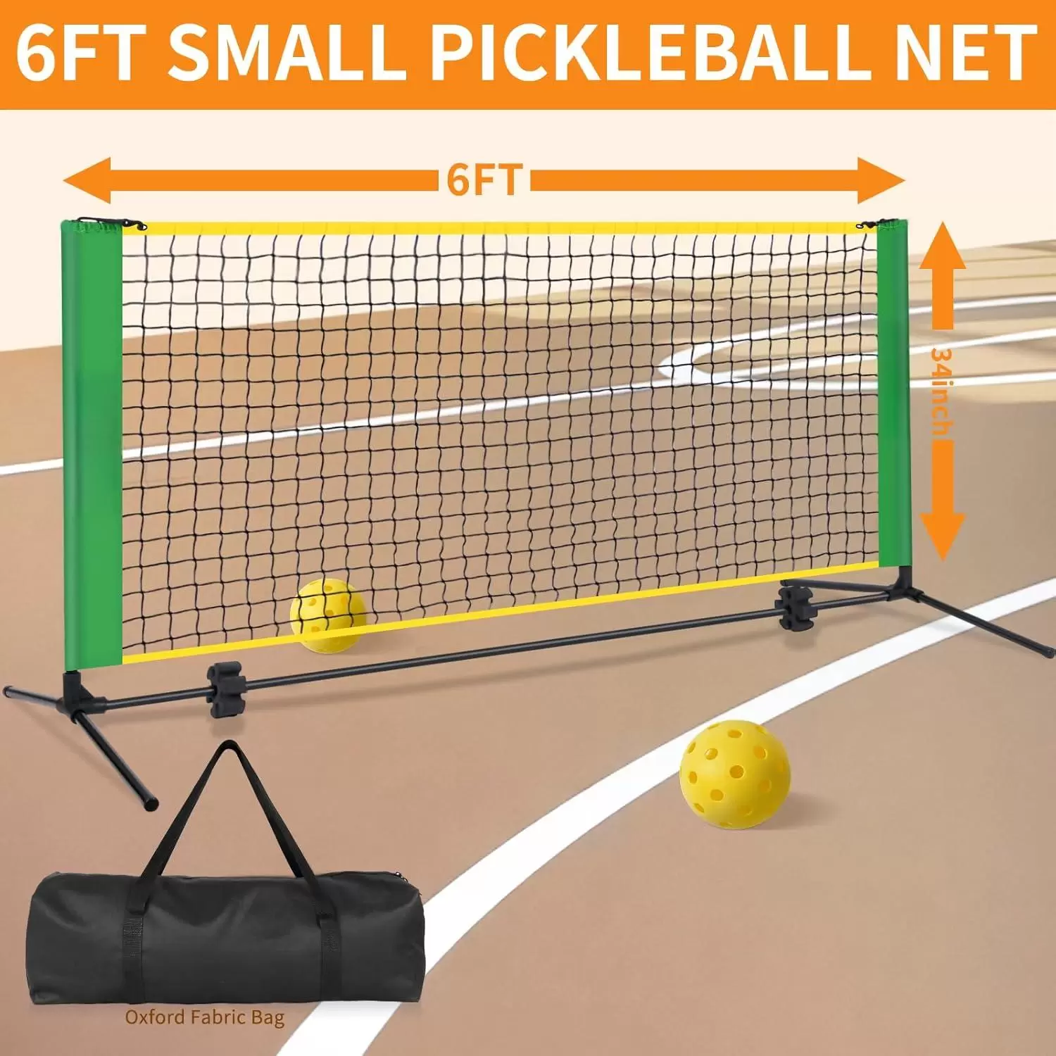 Filet de mini pickleball pliable