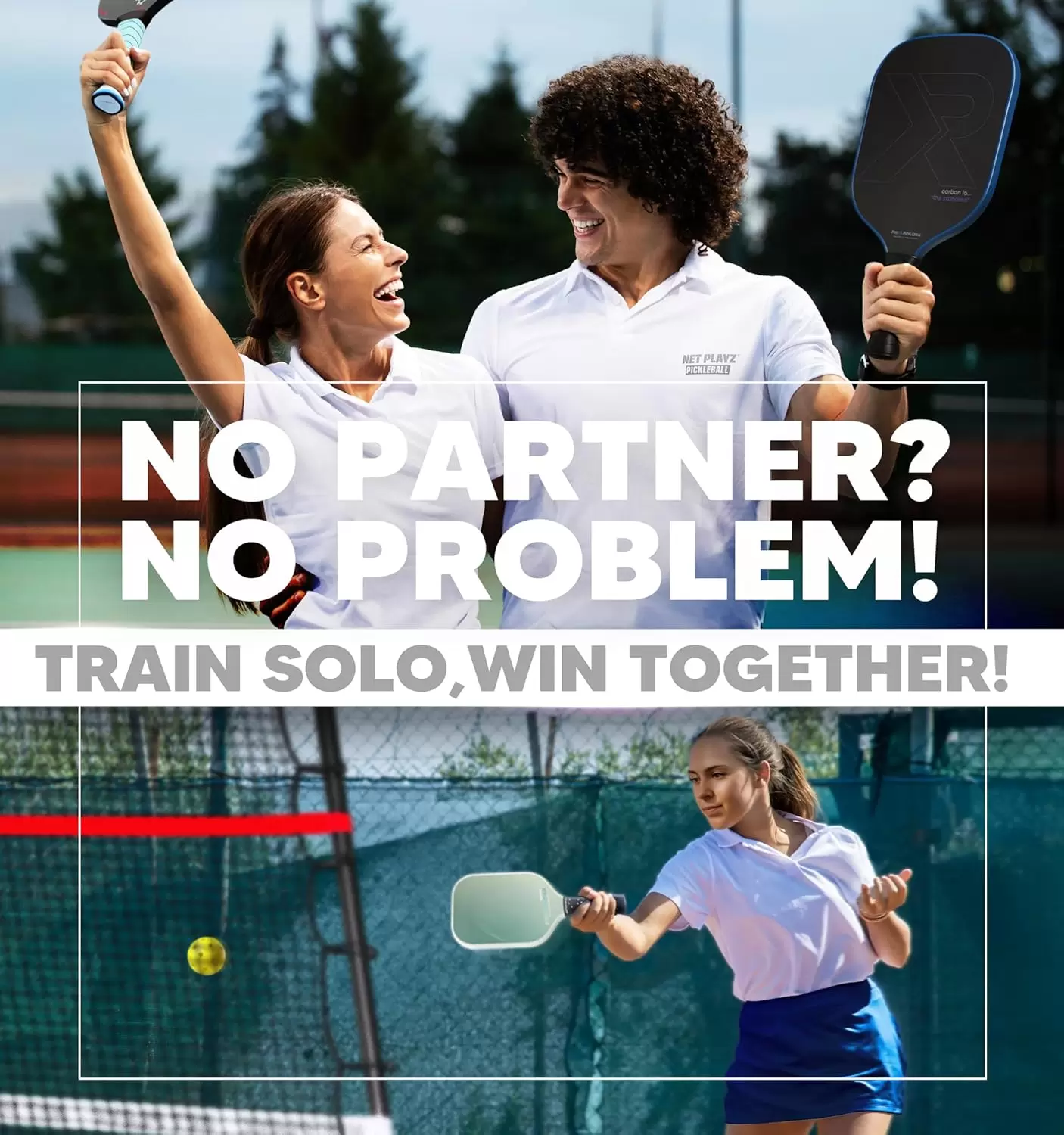 Pickleball en tube d'acier 2 en 1 de 6 x 6 pieds III