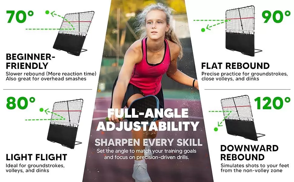 Pickleball en tube d'acier 2 en 1 de 6 x 6 pieds III