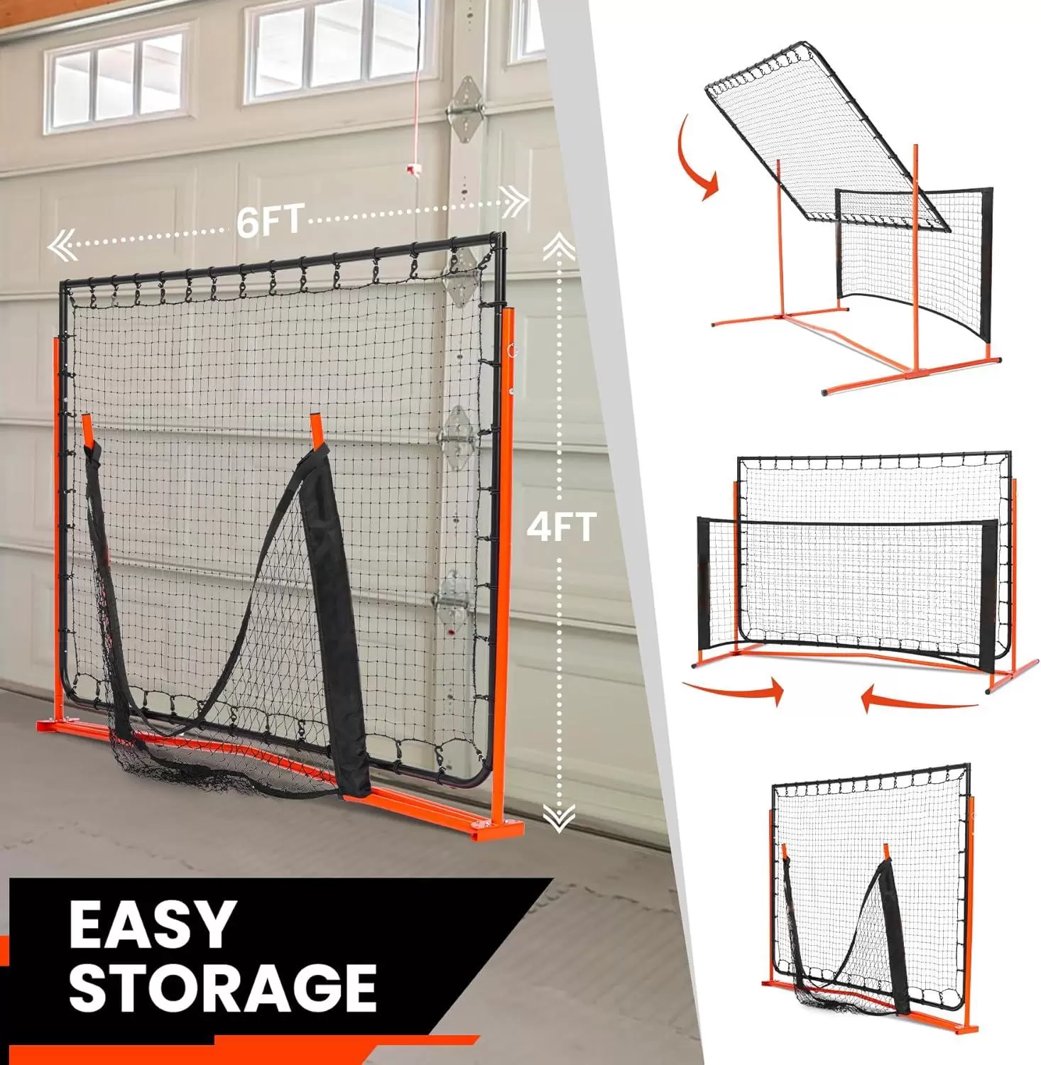 Pickleball IV en tube d'acier 2-en-1 de 1,8 x 1,8 m