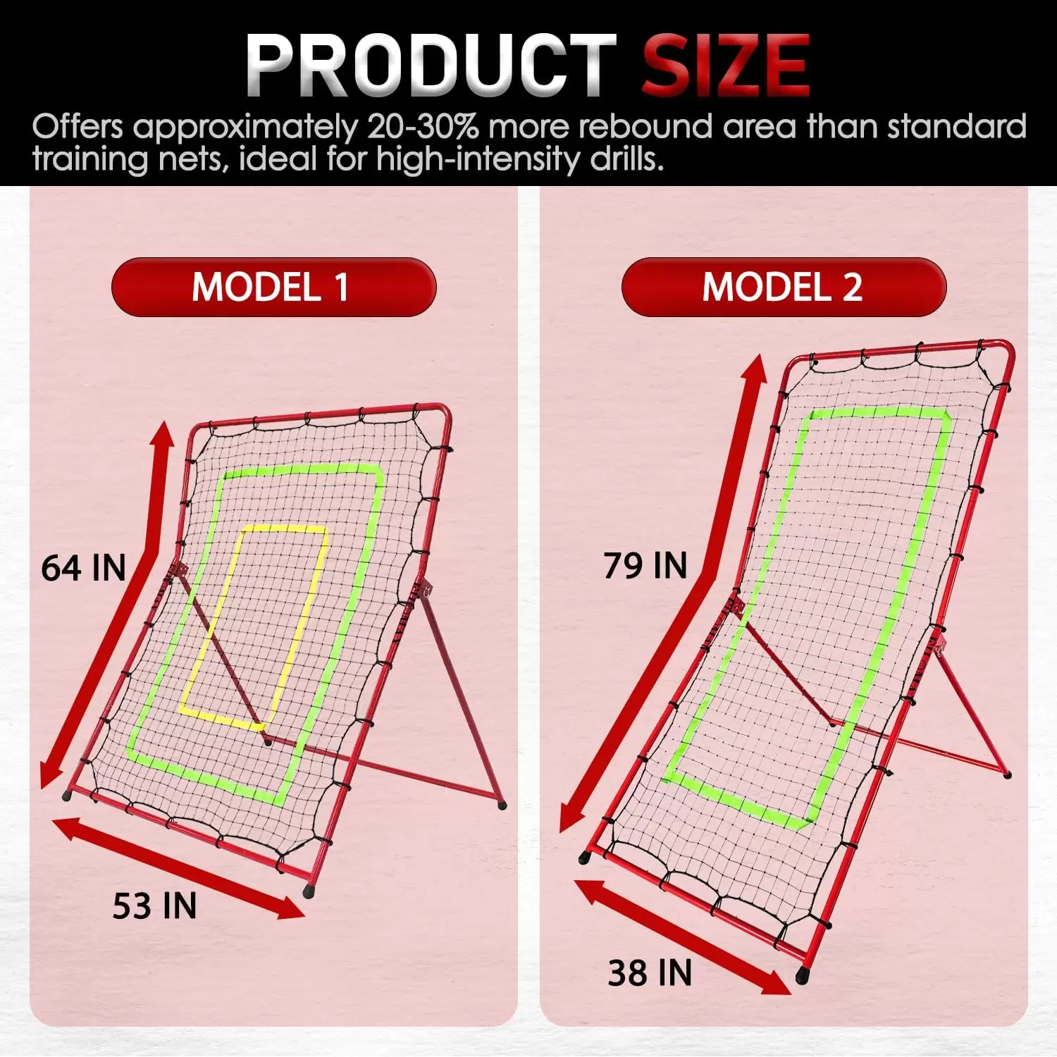 Filet de rebond multisports convertible en 2-1 II