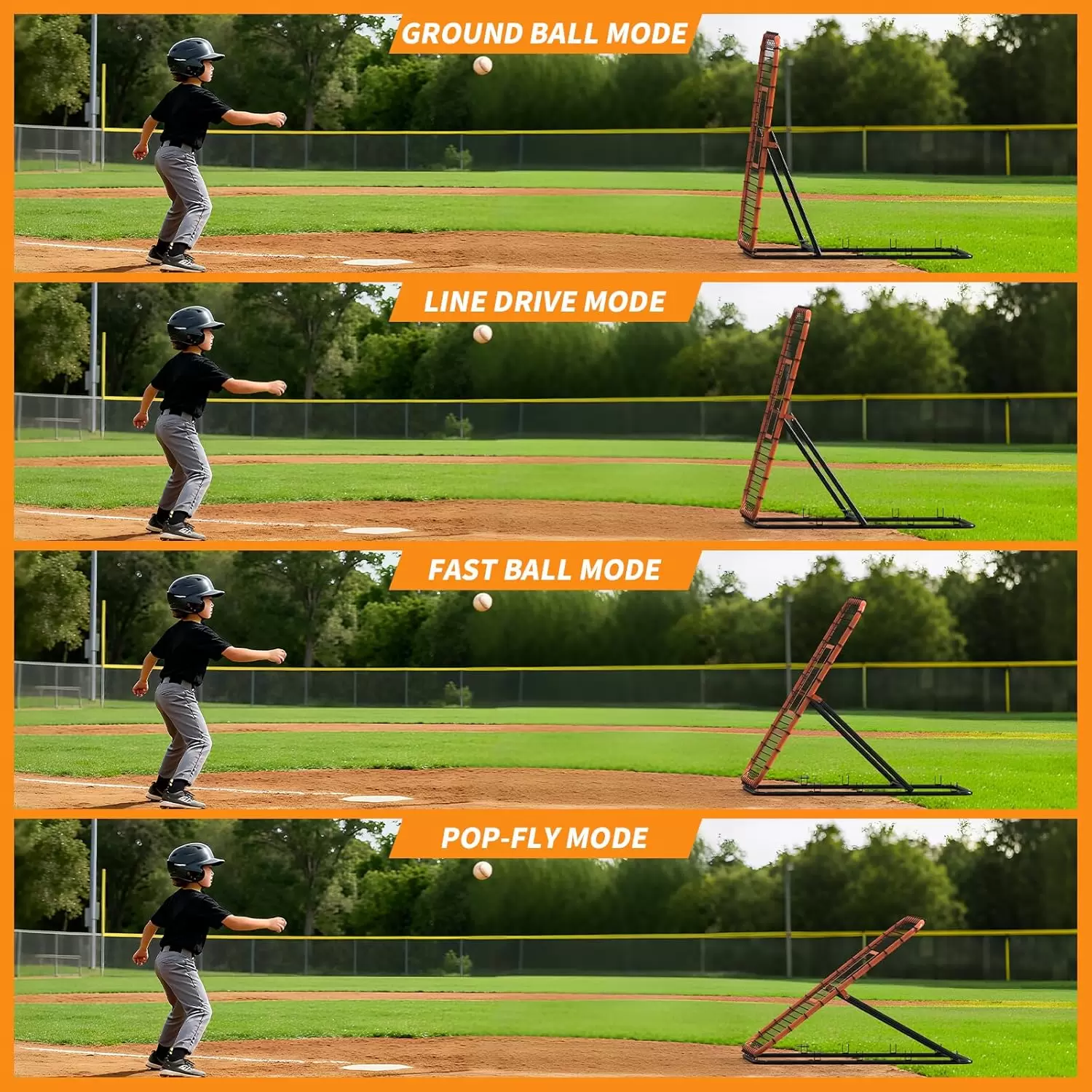 Filet de rebond multisports &agrave; angle r&eacute;glable &Iota;&Iota;