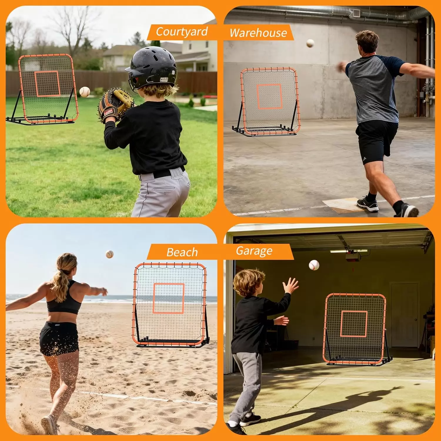 Filet de rebond multisports &agrave; angle r&eacute;glable &Iota;&Iota;