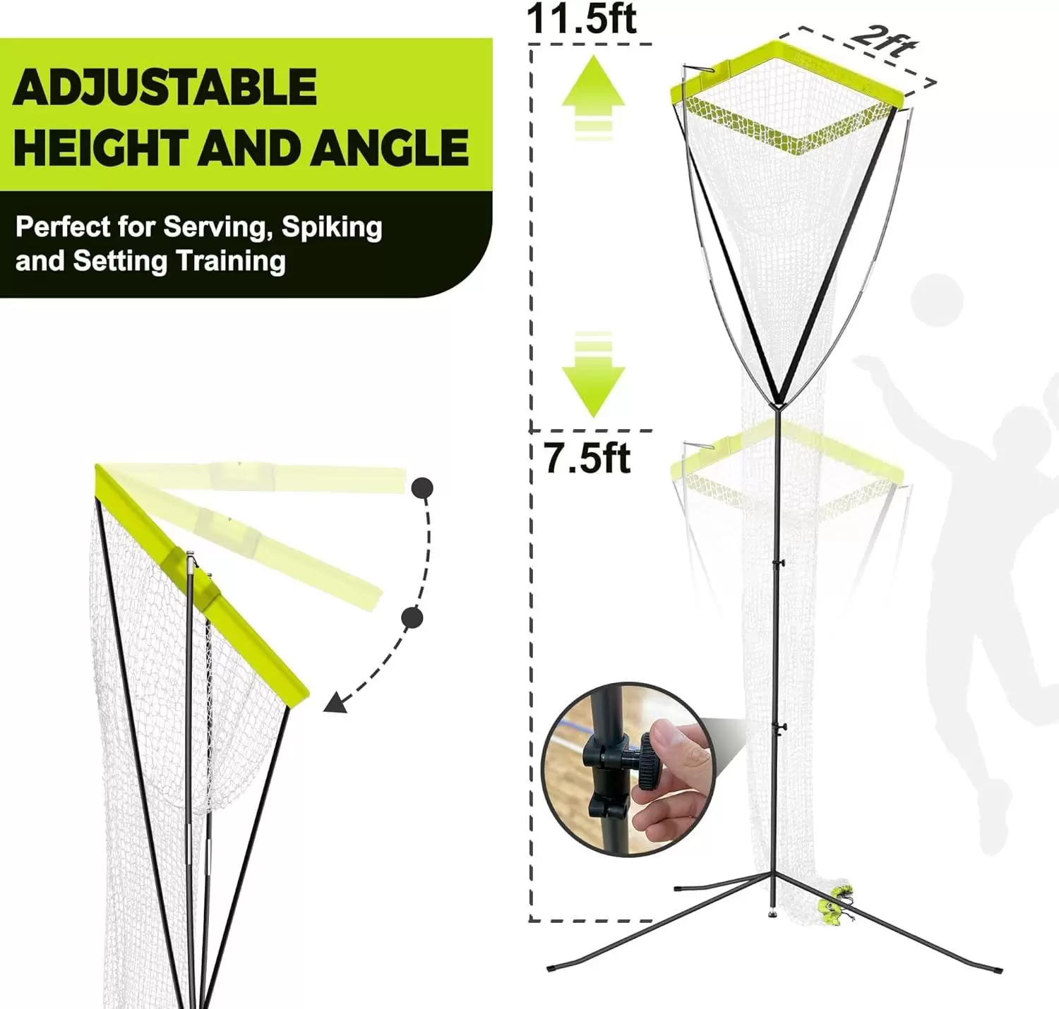 Ensemble d'entra&icirc;nement de volley-ball r&eacute;glable &Iota;