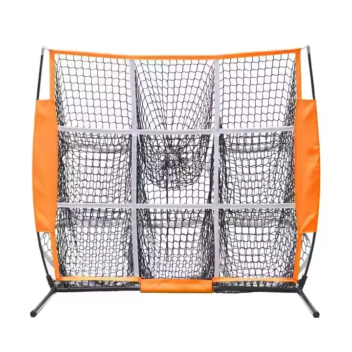 Filet d'entra&icirc;nement de baseball &agrave; 9 trous de 4 x 4 pieds