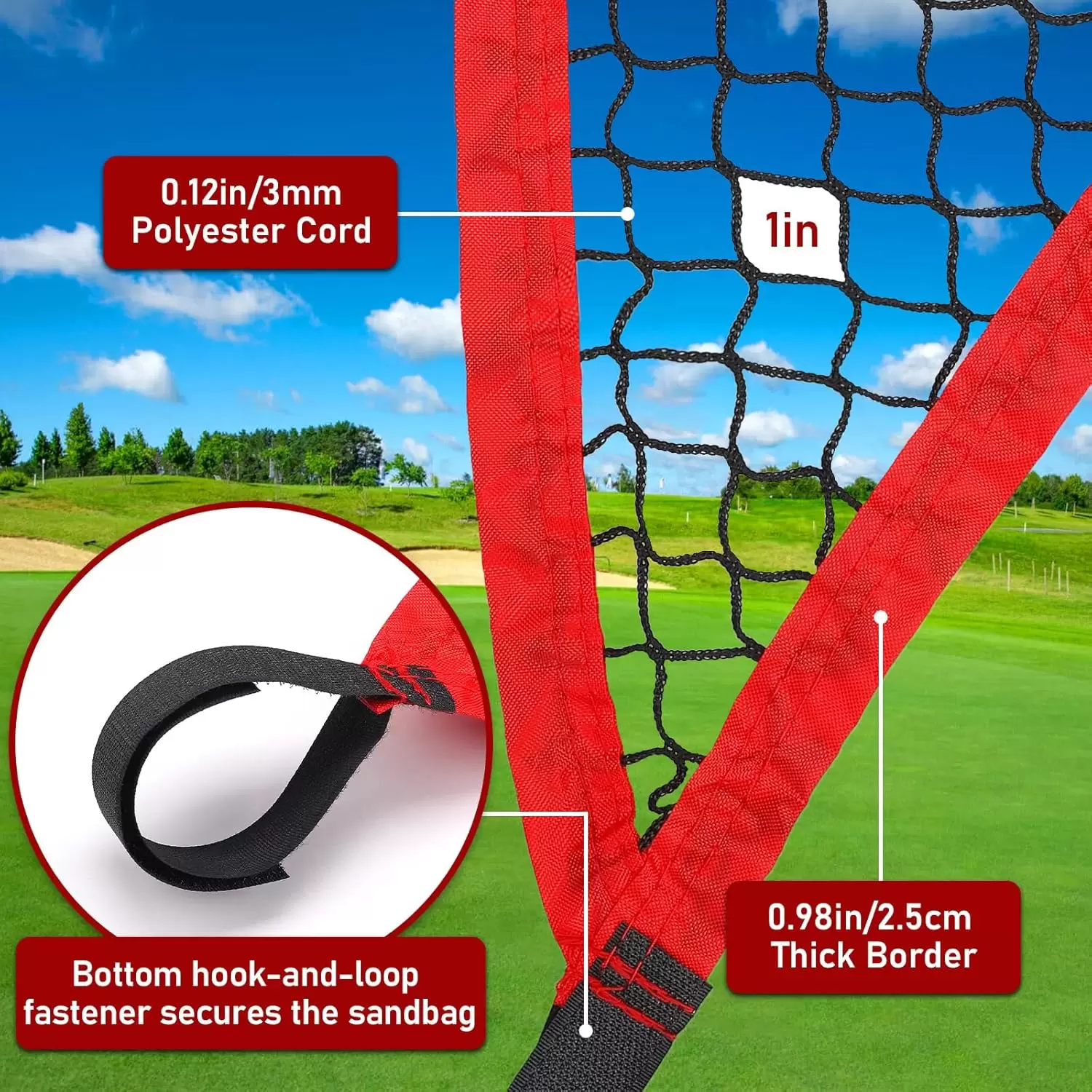 Filet d'enceinte et filet de barri&egrave;re plat