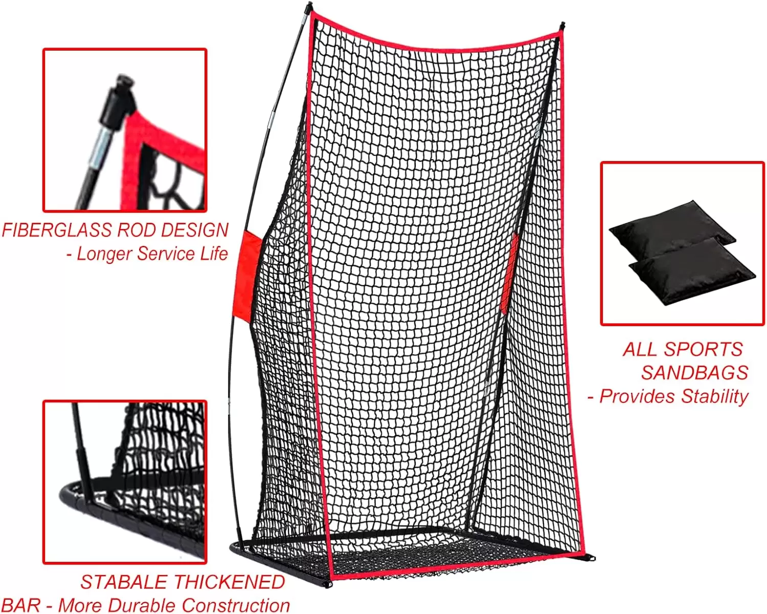 Filet d'entra&icirc;nement de rugby 4x7 pieds