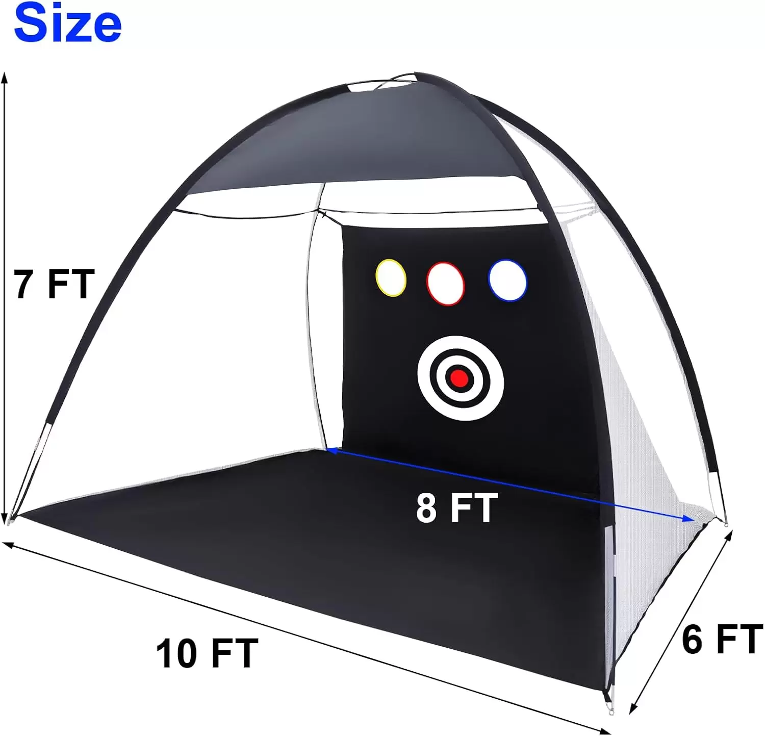 Filet d'entra&icirc;nement de golf de style tente &Iota;