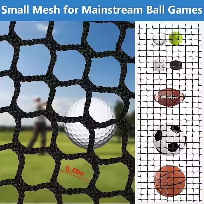 Cage de golf l&eacute;g&egrave;re de 3 x 3 x 3 m avec cible en tissu