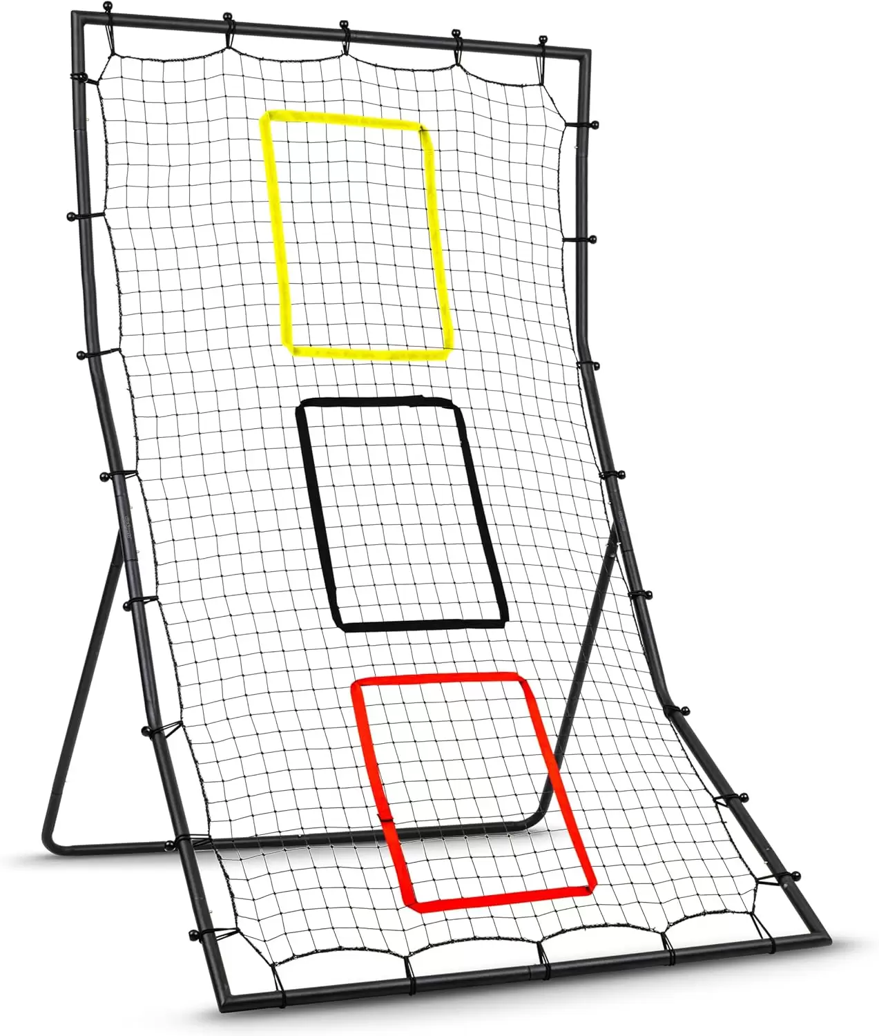 Filet de rebond multisports avec trois zones cibles